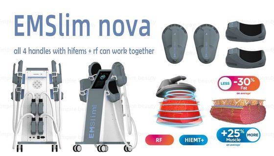 100HZ Tesla Sculpt EMShape Body Sculpting Machine 4 Handles For Body Arms And Thighs Buttocks Toning