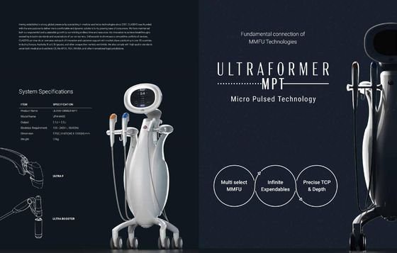 Supplier Korea Professional HIFU Face Lifting Machine Ultraformer MPT High Intensity Focused Ultrasound Facial Skin Tightening HIFU 2Mhz /4Mhz /7Mhz /5.5Mhz