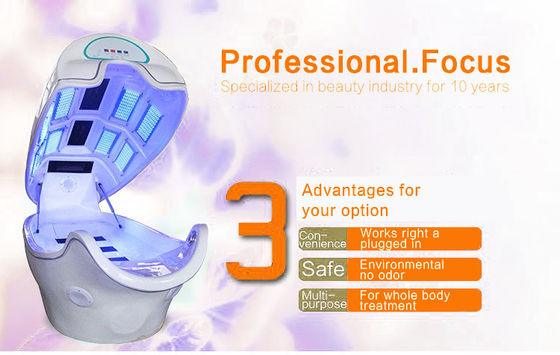 Infrared Steam Sauna Slimming Spa Capsule LED Colored Light Therapy