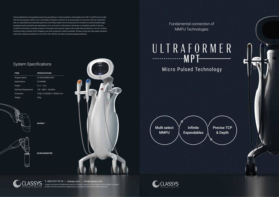 Newest Hifu Ultrasound Machine Ultraformer MPT Non Surgical Face Lift Skin Tightening Equipment For Professional Use