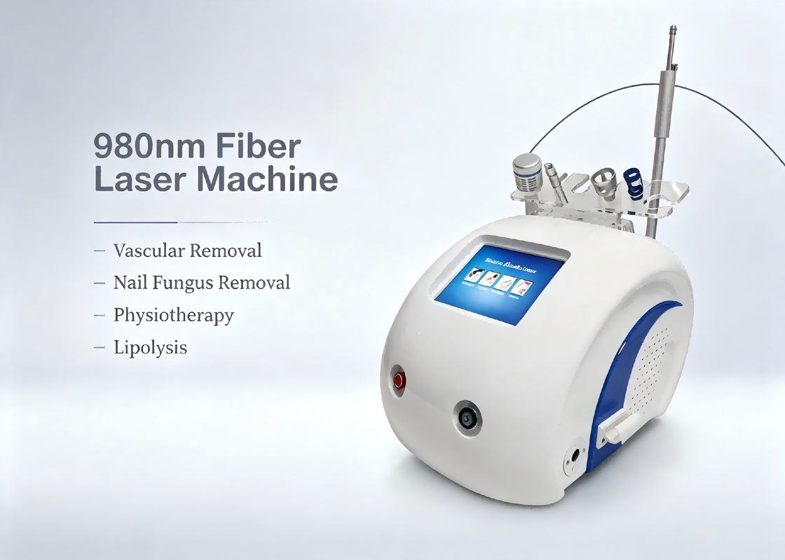 980nm 4 in 1 Diode Laser Machine Vascular Removal Nail Fungus Treatment Physiotherapy Lipolysis Beauty Equipment