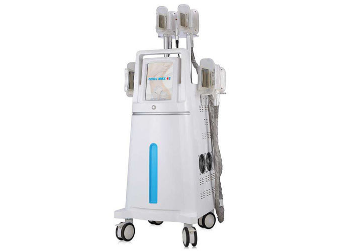 White Color 4 Handles Cryolipolysis Fat Cells Freezing Fat Reduction Machine